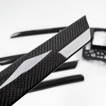Load image into Gallery viewer, 4L Audi Q7 black 2x2 twill carbon fiber interior trim set