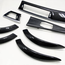 Load image into Gallery viewer, F30 BMW 3 Series Sedan black 2x2 twill carbon fiber interior trim set - oCarbon