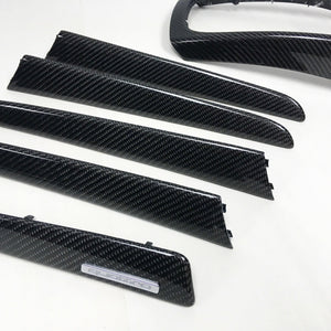 8R Audi Q5 black 2x2 twill carbon fiber interior trim set - oCarbon