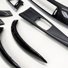 Load image into Gallery viewer, F30 BMW 3 Series Sedan black 2x2 twill carbon fiber interior trim set - oCarbon