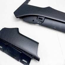 Load image into Gallery viewer, Tesla Model S 4 piece matte black 2x2 twill carbon fiber interior trim set - oCarbon