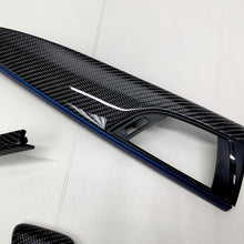 Load image into Gallery viewer, F22 BMW 2 Series black 2x2 twill carbon fiber interior trim set - oCarbon