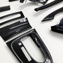 Load image into Gallery viewer, W211 Mercedes Benz E Class black 2x2 twill carbon fiber interior trim set - oCarbon