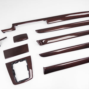 IN STOCK - B6/B7 Audi A4 / S4 / RS4 Reflex Red carbon fiber interior trim set - Manual