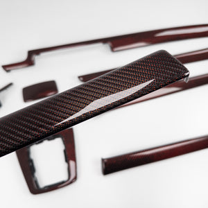 IN STOCK - B6/B7 Audi A4 / S4 / RS4 Reflex Red carbon fiber interior trim set - Manual