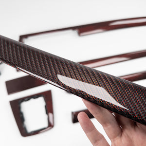 IN STOCK - B6/B7 Audi A4 / S4 / RS4 Reflex Red carbon fiber interior trim set - Manual