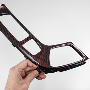 IN STOCK - V3 Cadillac CTS/CTS-V Sedan Reflex Red carbon fiber center console trim set