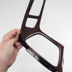 IN STOCK - V3 Cadillac CTS/CTS-V Sedan Reflex Red carbon fiber center console trim set