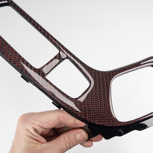 IN STOCK - V3 Cadillac CTS/CTS-V Sedan Reflex Red carbon fiber center console trim set