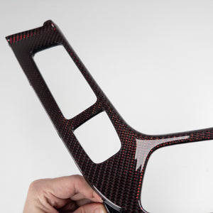 IN STOCK - V3 Cadillac CTS/CTS-V Sedan Reflex Red carbon fiber center console trim set