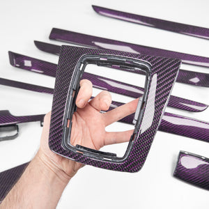 IN STOCK - B6/B7 Audi A4 / S4 / RS4 purple reflex carbon fiber interior trim set