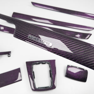 IN STOCK - B6/B7 Audi A4 / S4 / RS4 purple reflex carbon fiber interior trim set