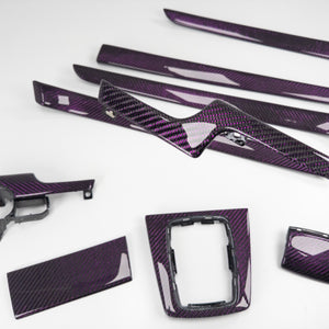 IN STOCK - B6/B7 Audi A4 / S4 / RS4 purple reflex carbon fiber interior trim set