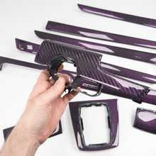 Load image into Gallery viewer, IN STOCK - B6/B7 Audi A4 / S4 / RS4 purple reflex carbon fiber interior trim set