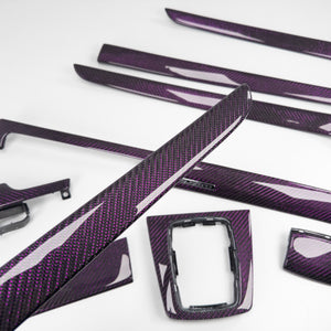 IN STOCK - B6/B7 Audi A4 / S4 / RS4 purple reflex carbon fiber interior trim set