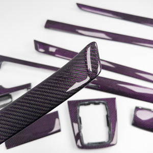 IN STOCK - B6/B7 Audi A4 / S4 / RS4 purple reflex carbon fiber interior trim set