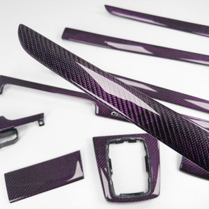 IN STOCK - B6/B7 Audi A4 / S4 / RS4 purple reflex carbon fiber interior trim set