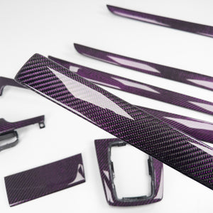 IN STOCK - B6/B7 Audi A4 / S4 / RS4 purple reflex carbon fiber interior trim set