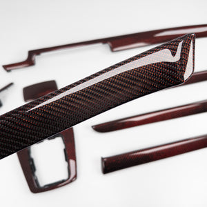 IN STOCK - B6/B7 Audi A4 / S4 / RS4 Reflex Red carbon fiber interior trim set - Manual