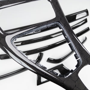 IN STOCK - E90 BMW 3 Series sedan honeycomb carbon fiber interior trim set