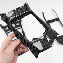 Load image into Gallery viewer, Gen 2 Cadillac CTS/CTS-V Sedan/Coupe carbon fiber center console trim set
