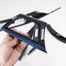 Load image into Gallery viewer, IN STOCK - F30/F32 BMW 3/4 Series coupe black 4x4 twill carbon fiber interior trim set