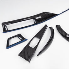 Load image into Gallery viewer, IN STOCK - F30/F32 BMW 3/4 Series coupe black 4x4 twill carbon fiber interior trim set
