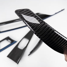 Load image into Gallery viewer, IN STOCK - F30/F32 BMW 3/4 Series coupe black 4x4 twill carbon fiber interior trim set
