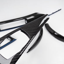 Load image into Gallery viewer, IN STOCK - F30/F32 BMW 3/4 Series coupe black 4x4 twill carbon fiber interior trim set
