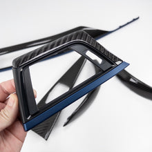 Load image into Gallery viewer, IN STOCK - F30/F32 BMW 3/4 Series coupe black 4x4 twill carbon fiber interior trim set