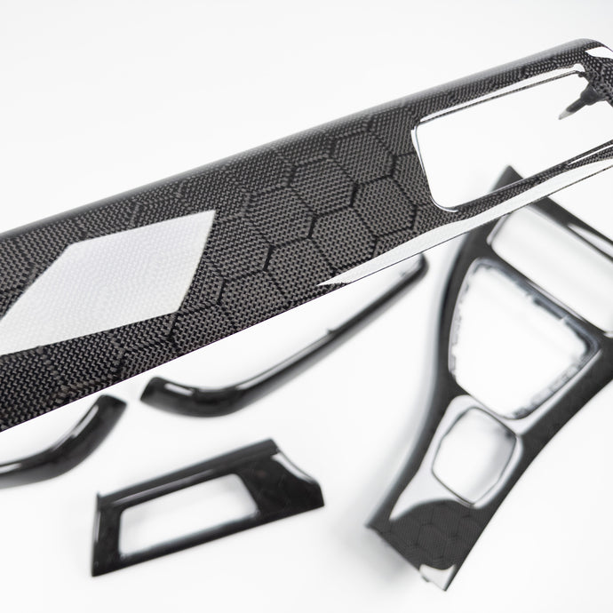 IN STOCK - E90 BMW 3 Series sedan honeycomb carbon fiber interior trim set