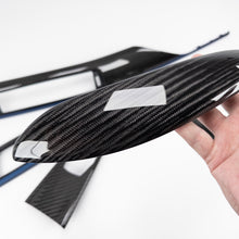 Load image into Gallery viewer, IN STOCK - F30/F32 BMW 3/4 Series coupe black 4x4 twill carbon fiber interior trim set