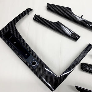 FY Audi Q5 black 2x2 twill carbon fiber interior trim set - oCarbon