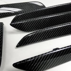 8U Audi Q3 black 2x2 twill carbon fiber interior trim set - oCarbon