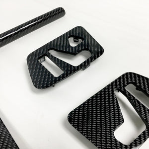 W460/W461/W463  Mercedes Benz G Wagon black 2x2 twill carbon fiber interior trim set - oCarbon